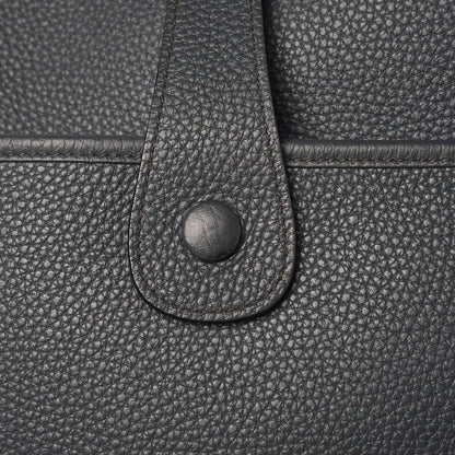 Hermes Taurillon Clemence Evelyne III GM Bleu Orage 9 of 10