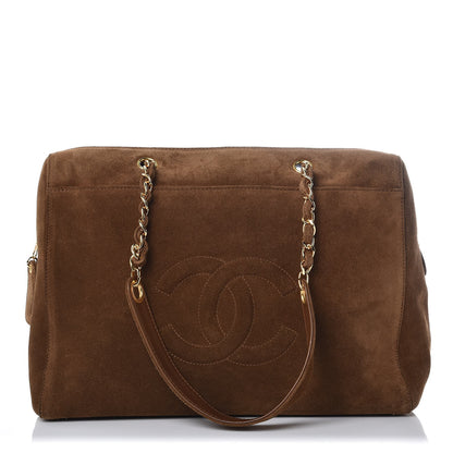 Chanel Suede CC Shoulder Bag Brown 1 of 7