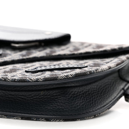 Christian Dior Oblique Saddle Messenger Pouch Black 10 of 12