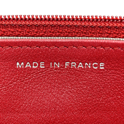 Chanel Caviar Timeless CC Wallet On Chain WOC Red 7 of 8