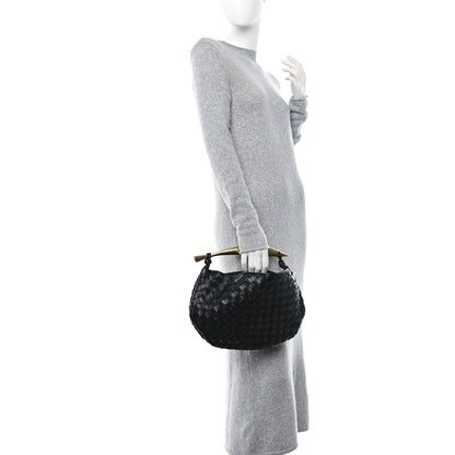 Bottega Veneta Nappa Intrecciato Sardine Bag Black 2 of 9