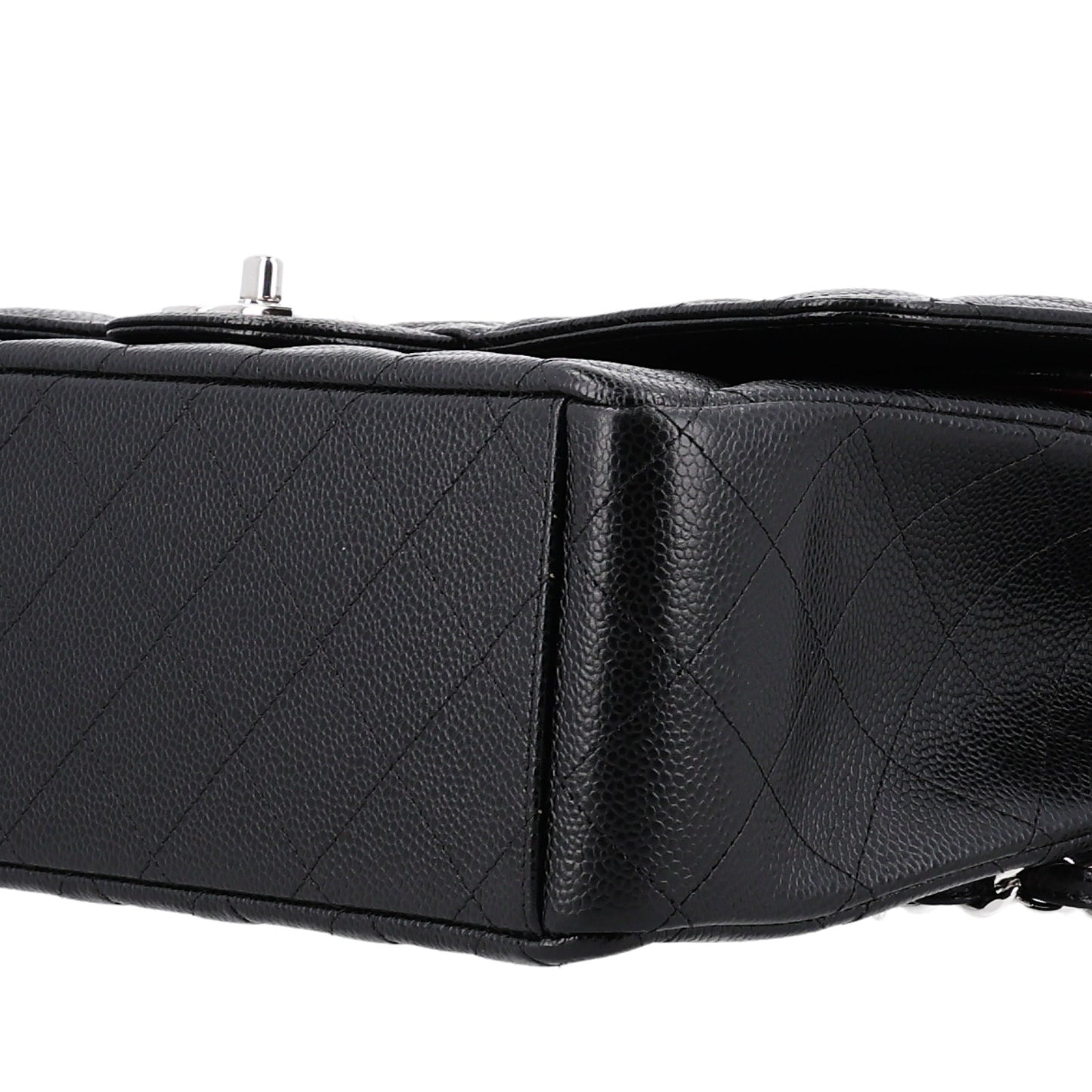 Caviar Quilted Maxi Double Flap Black