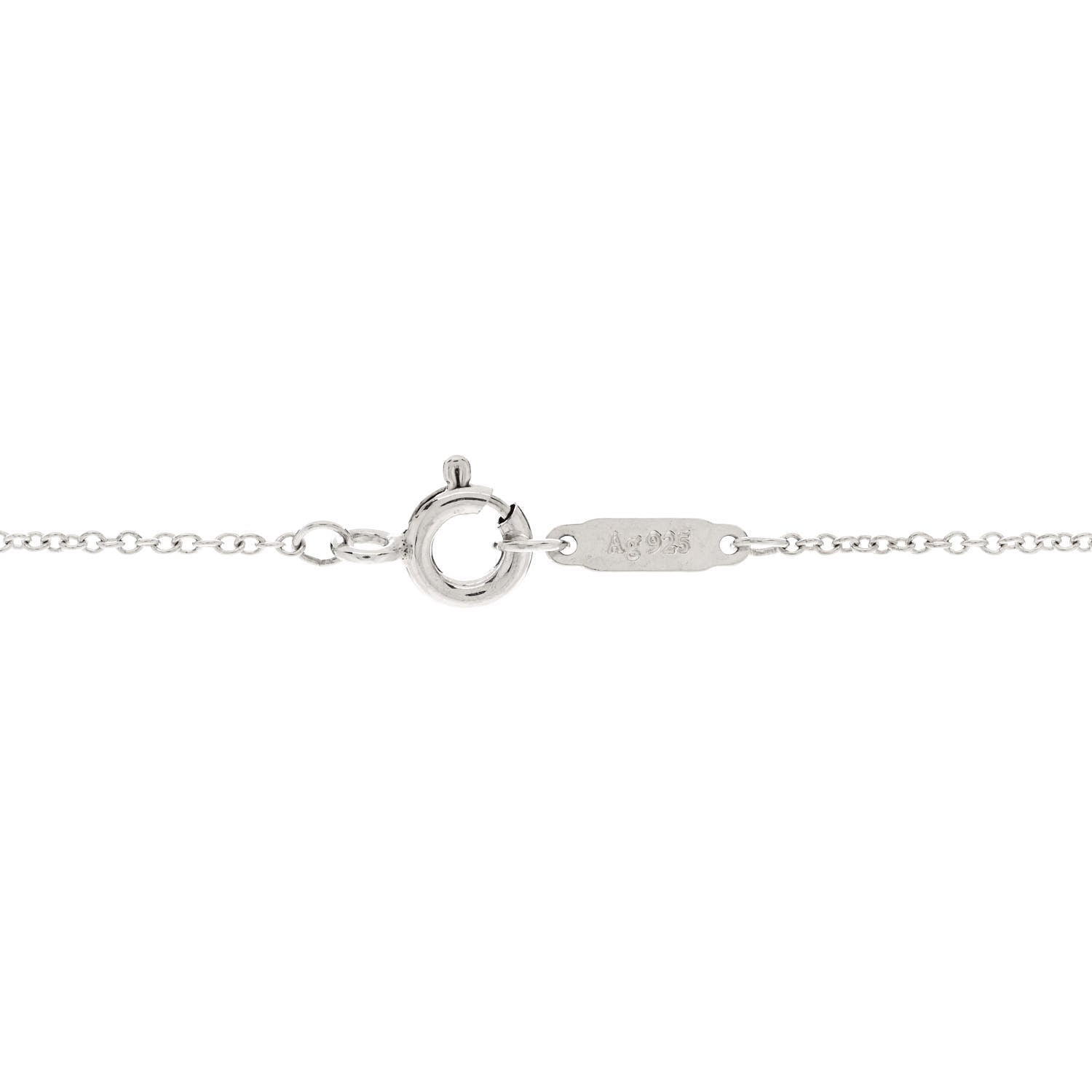Tiffany Sterling Silver Notes Round Pendant Necklace 6 of 7