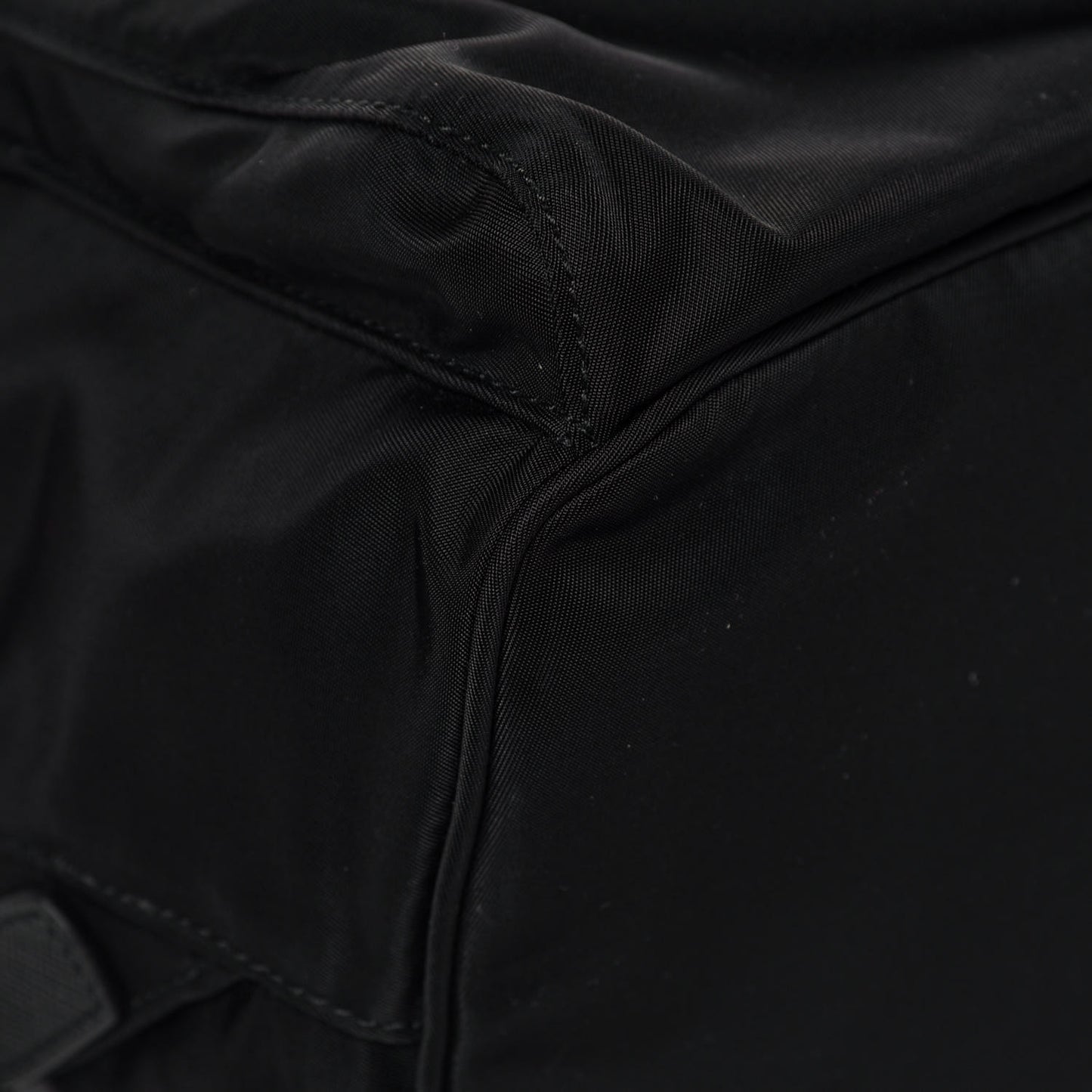 Tessuto Nylon Vela Saffiano Large Backpack Black