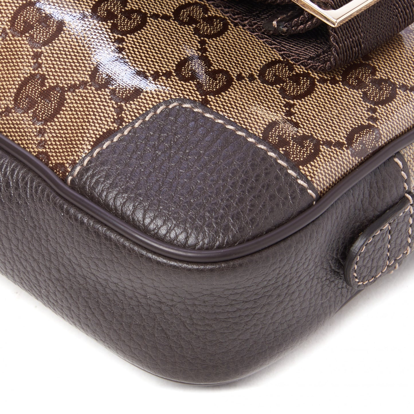 Crystal Monogram Belt Bag Brown