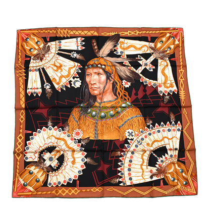 Hermes Silk Wako Ni Scarf 90 1 of 5