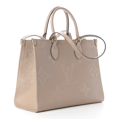 Louis Vuitton Empreinte Monogram Giant Onthego MM Tourterelle 3 of 9