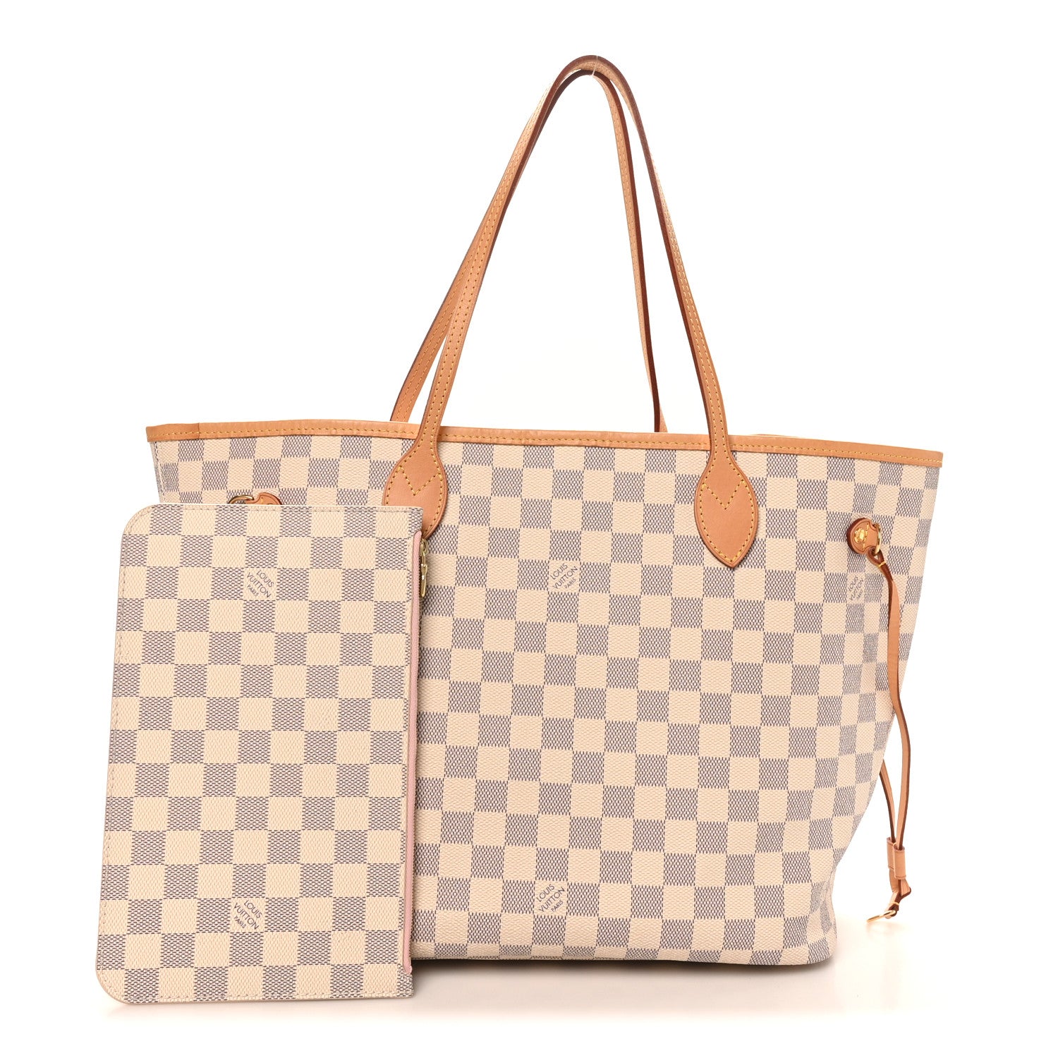 Louis Vuitton Damier Azur Neo Neverfull MM Rose Ballerine 2 of 10