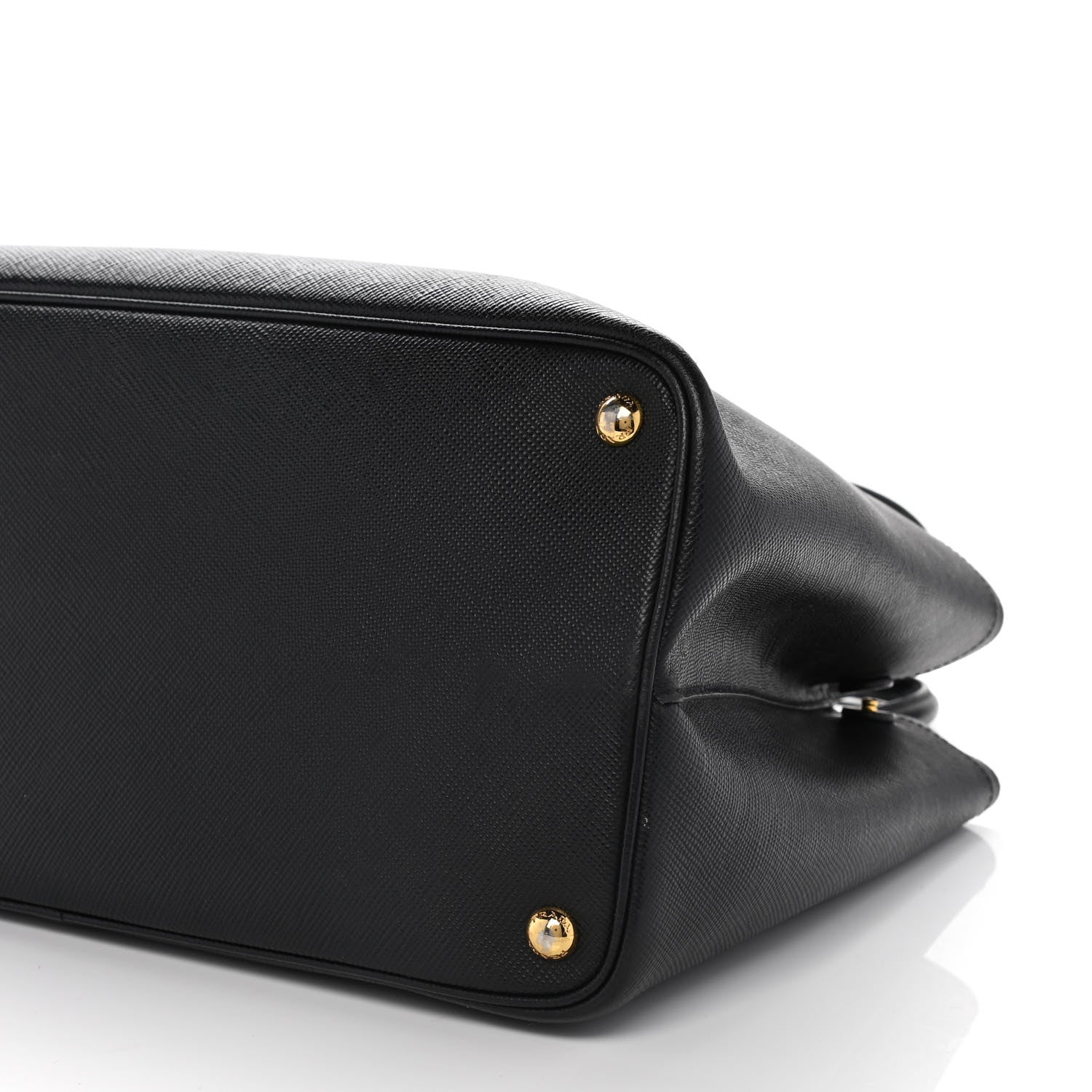 Prada Saffiano Cuir Medium Double Bag Black Mughetto 13 of 21