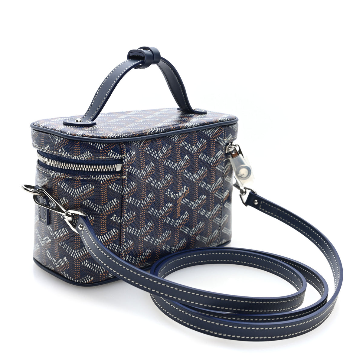 Goyardine Muse Mini Vanity Case Navy