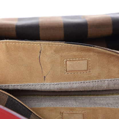 Fendi Pequin Cuoio Vegetale Medium Hobo Tobacco Rosso Black 10 of 10