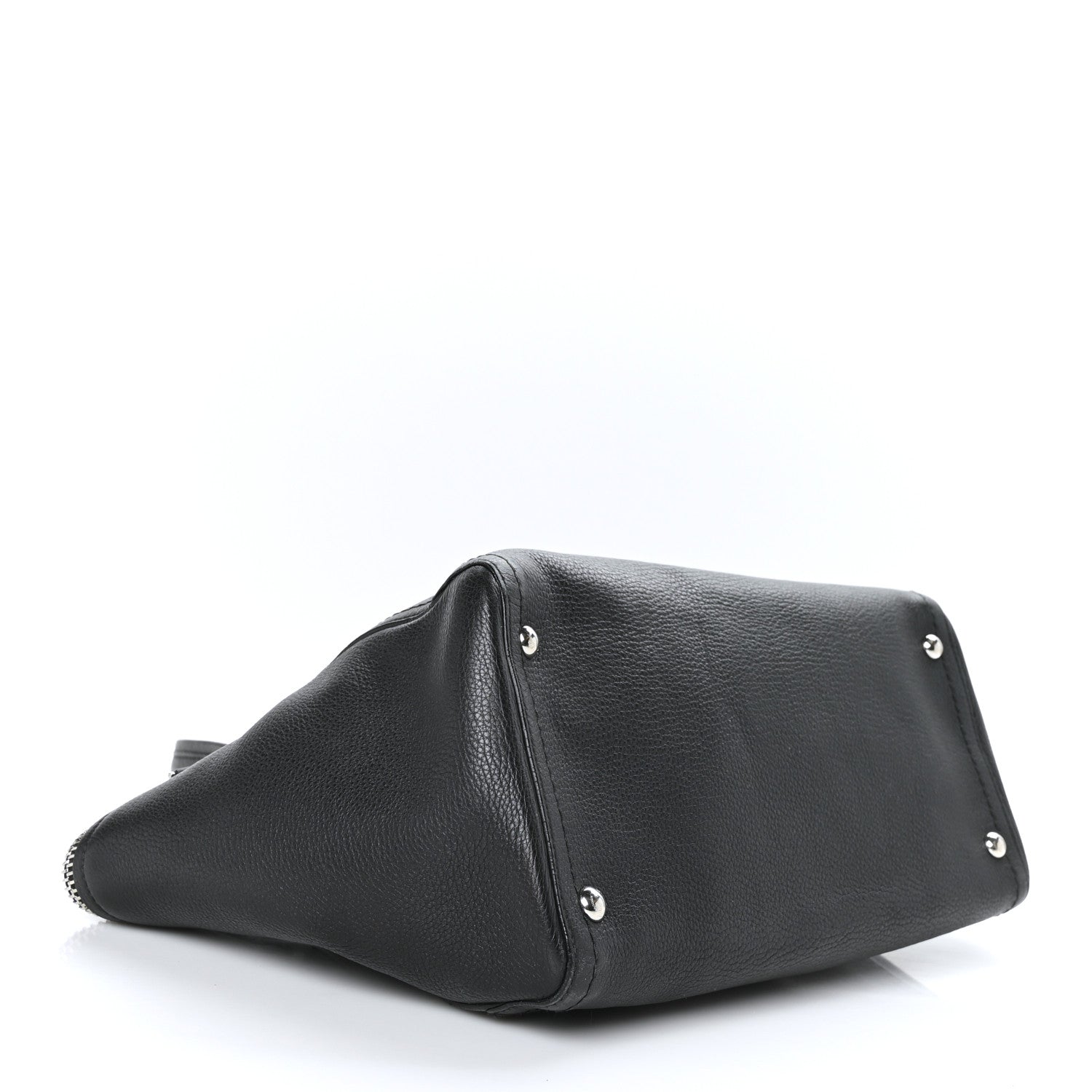 Salvatore Ferragamo Calfskin Medium Verve Double Zip Tote Black 3 of 7
