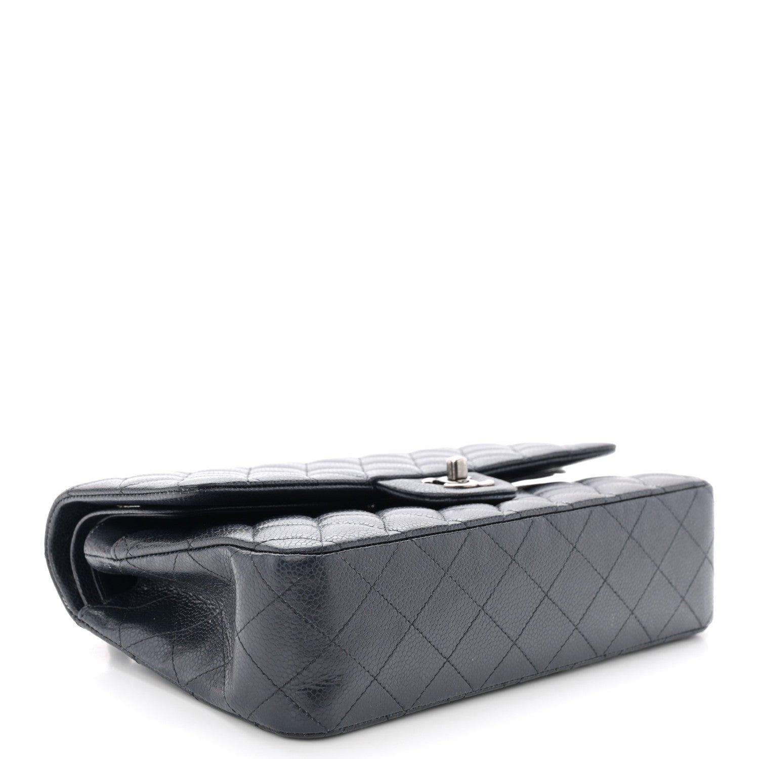 Chanel Caviar Quilted Medium Double Flap Navy 3 of 11