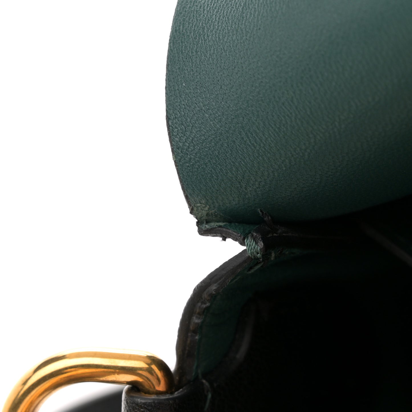 Calfskin Square Satchel Black