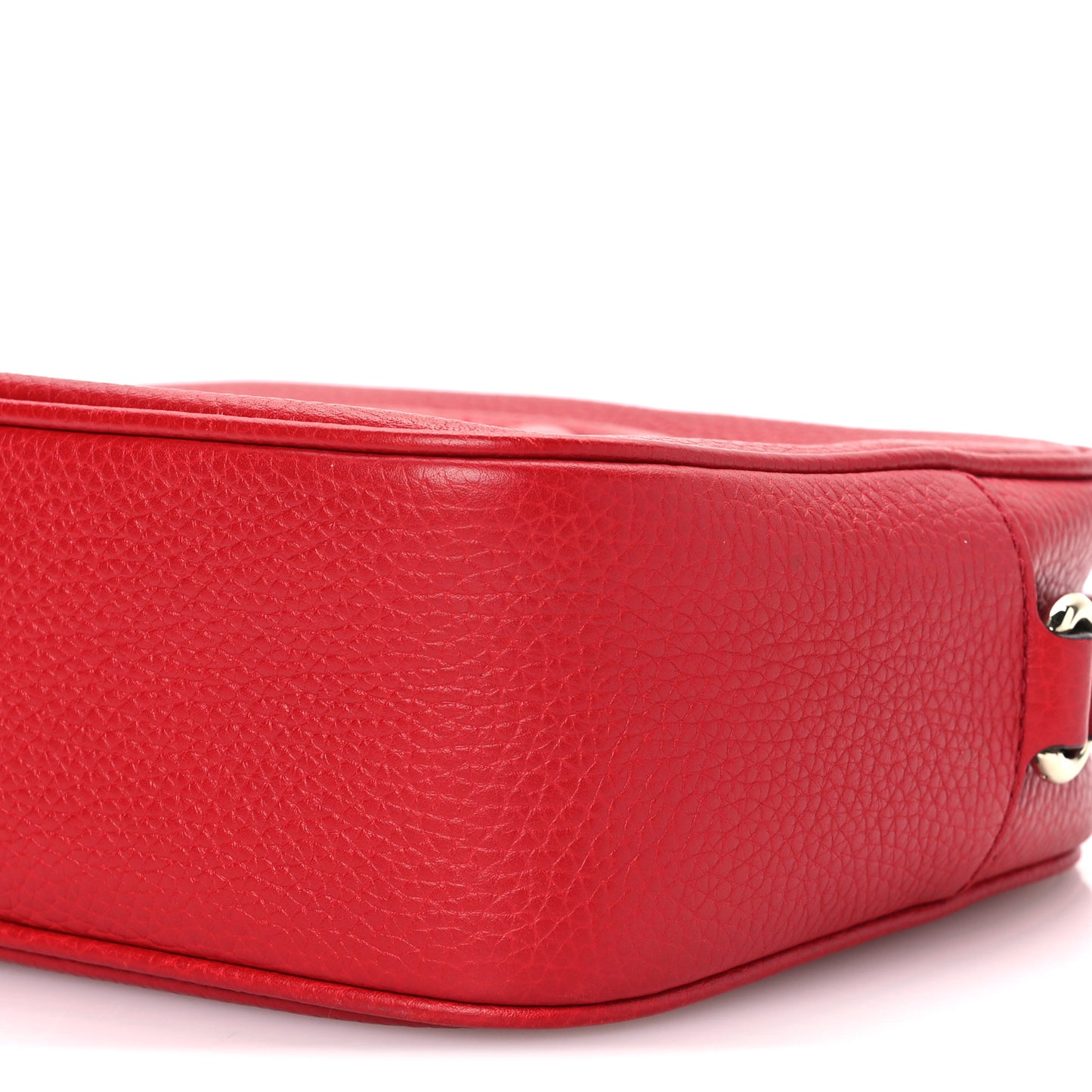 Pebbled Calfskin Small Soho Disco Bag Tabasco Red