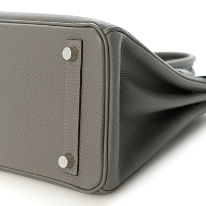 Hermes Togo Birkin 25 Gris Meyer 10 of 14