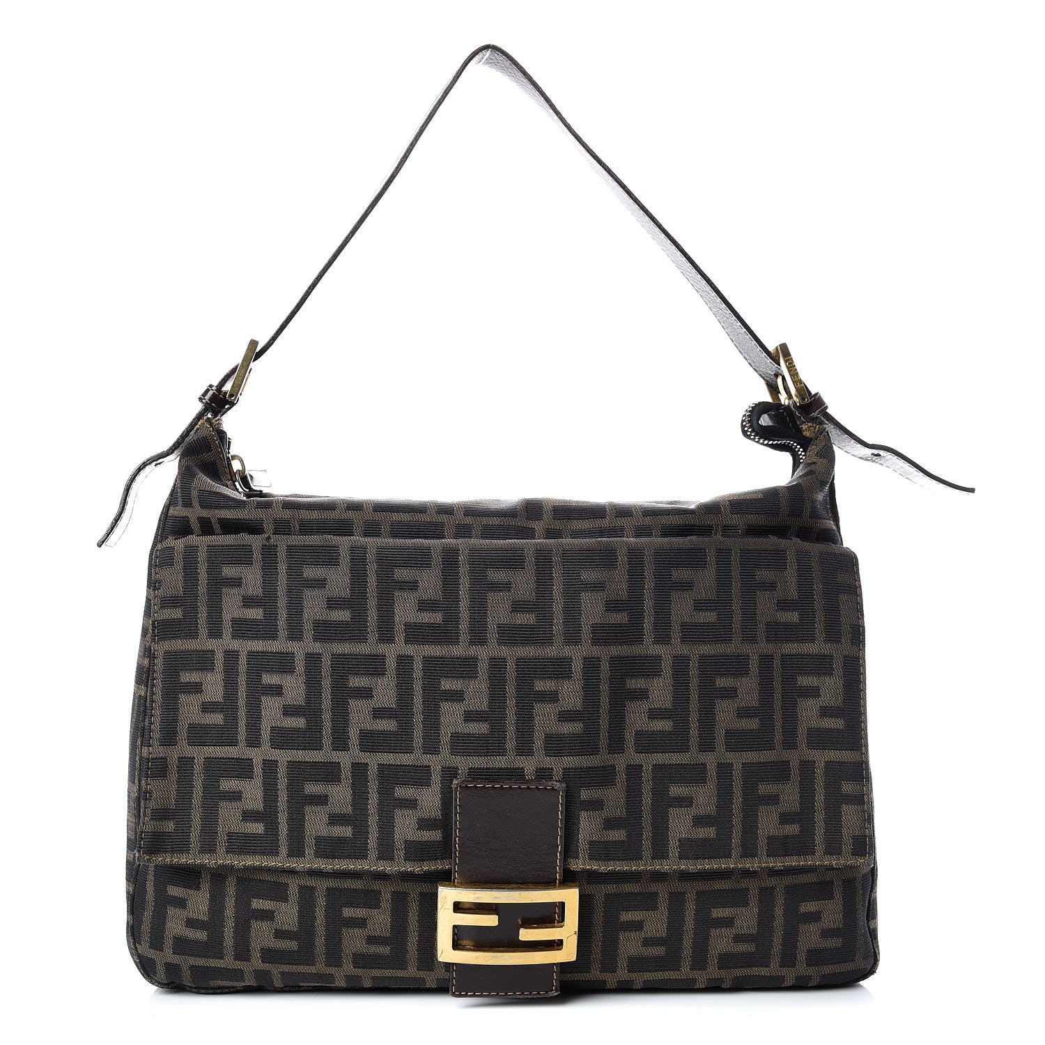 Fendi Zucca Shoulder Bag Tobacco 1 of 21