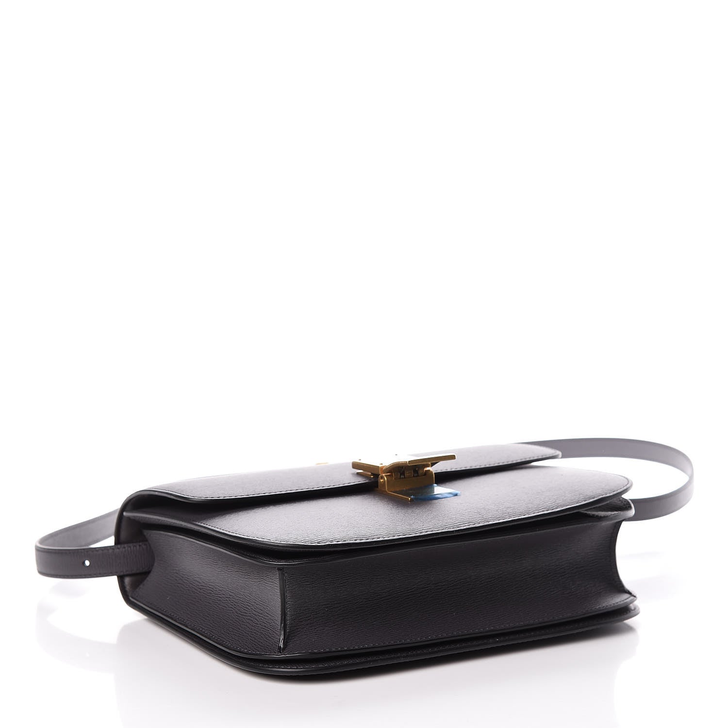 Celine Liege Calfskin Medium Classic Box Flap Bag Liquorice 4 of 10