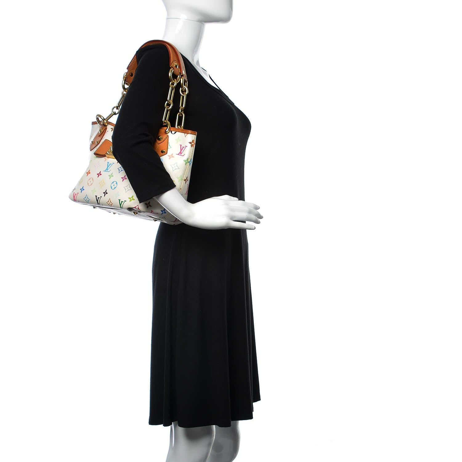 Louis Vuitton Monogram Multicolor Annie MM White 2 of 13
