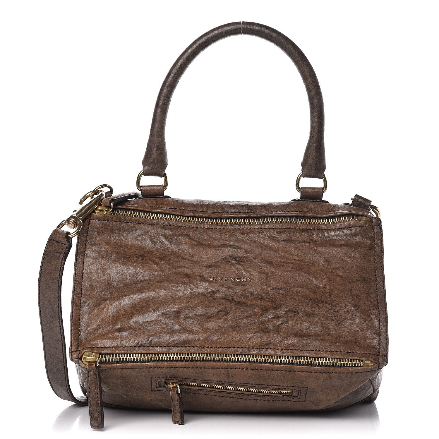 Givenchy Tumbled Sheepskin Medium Pandora Charcoal 1 of 18