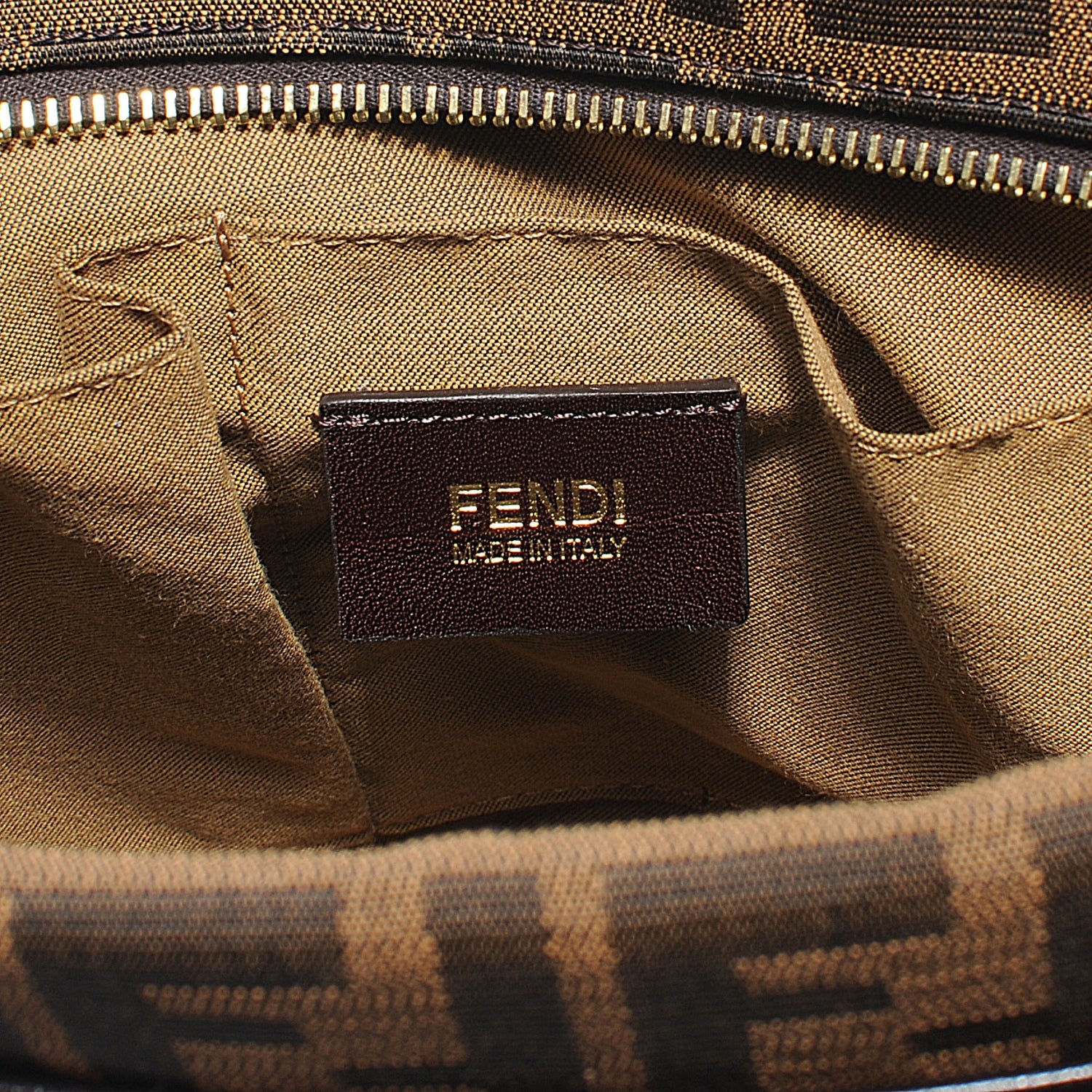 Fendi Zucca Large Chef Shopper Tote Tobacco 3 of 11