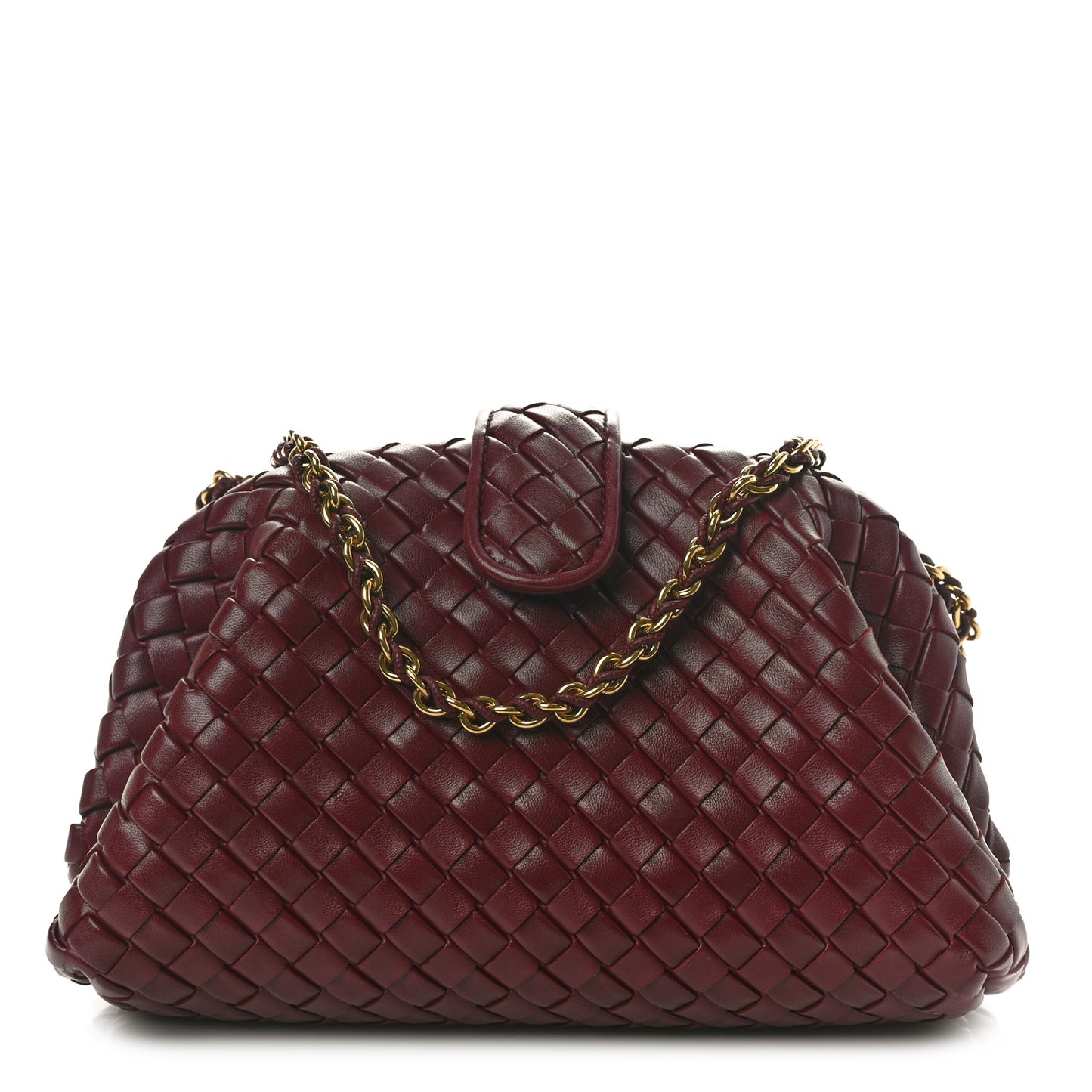 Nappa Intrecciato Teen The Lauren 1980 Clutch With Chain Barolo