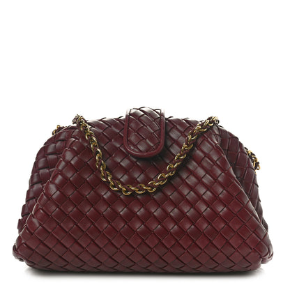Bottega Veneta Nappa Intrecciato Teen The Lauren 1980 Clutch With Chain Barolo 1 of 10