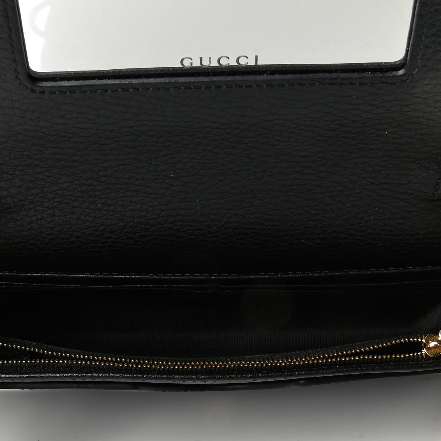 Gucci Calfskin Mini GG Marmont Chain Wallet Black 4 of 5