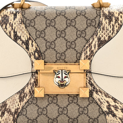 Gucci GG Supreme Monogram Small Osiride Top Handle Bag Beige Gold 8 of 12