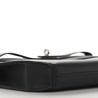Hermes Epsom Kelly Depeches 25 Pouch Black 9 of 11