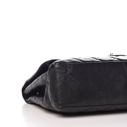 Chanel Caviar Quilted Jumbo Single Flap Black 15 of 18