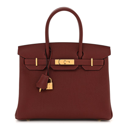 Hermes Togo Birkin 30 Rouge H 1 of 11
