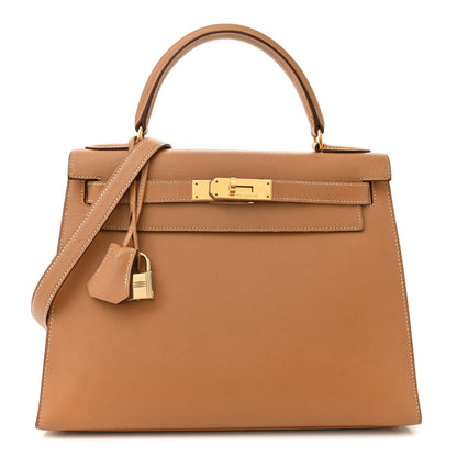 Hermes Courchevel Kelly Sellier 28 Sable 1 of 17