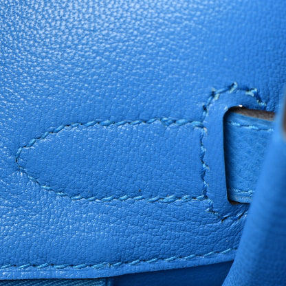 Hermes Epsom Birkin 30 Bleu Zanzibar 17 of 38