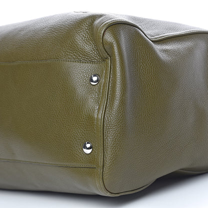Gucci Pebbled Calfskin Tote Dark Green 12 of 15