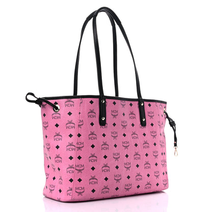MCM Visetos Medium Liz Reversible Shopper Tote Pink 3 of 21