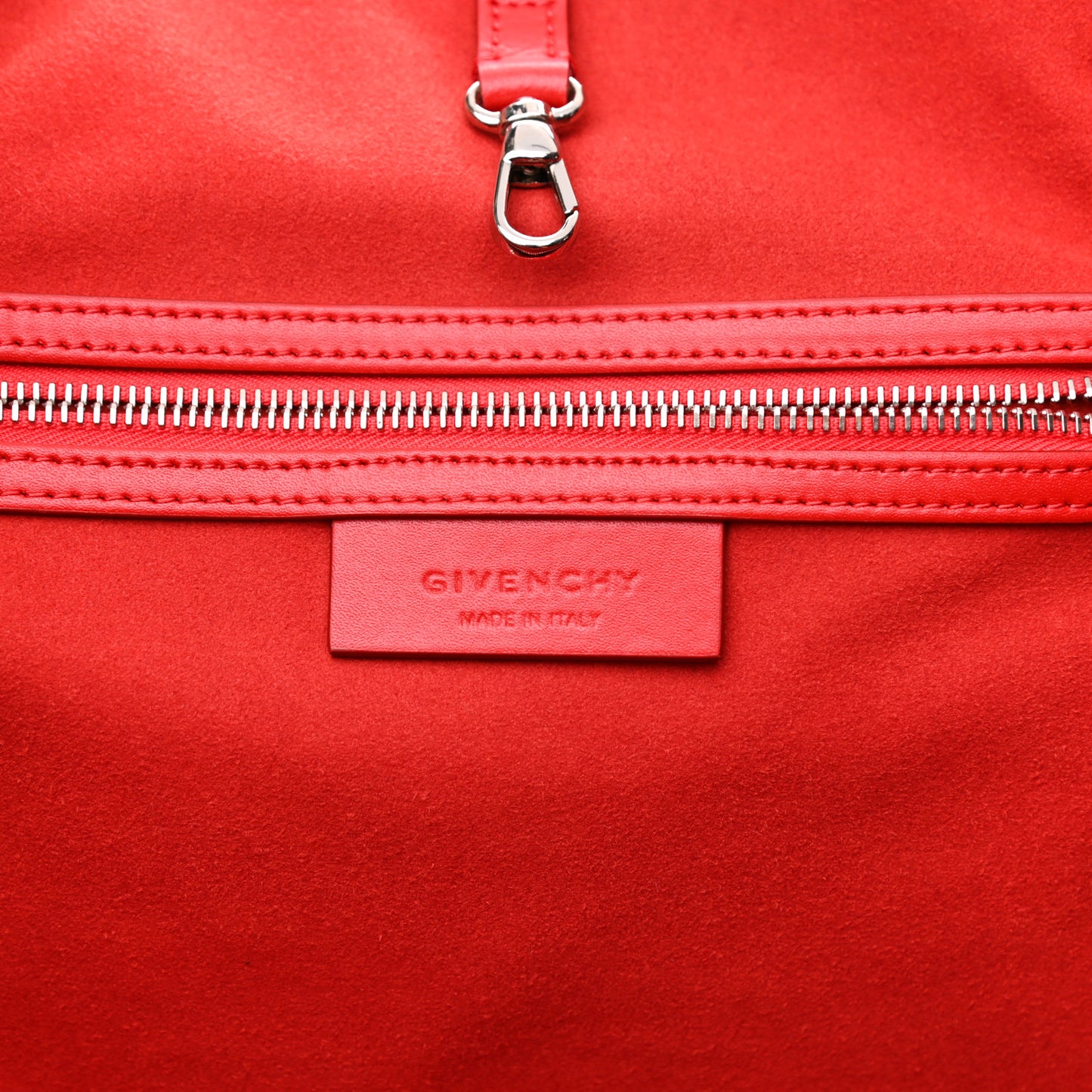 Calfskin Large Whipstitch Antigona Tote Red