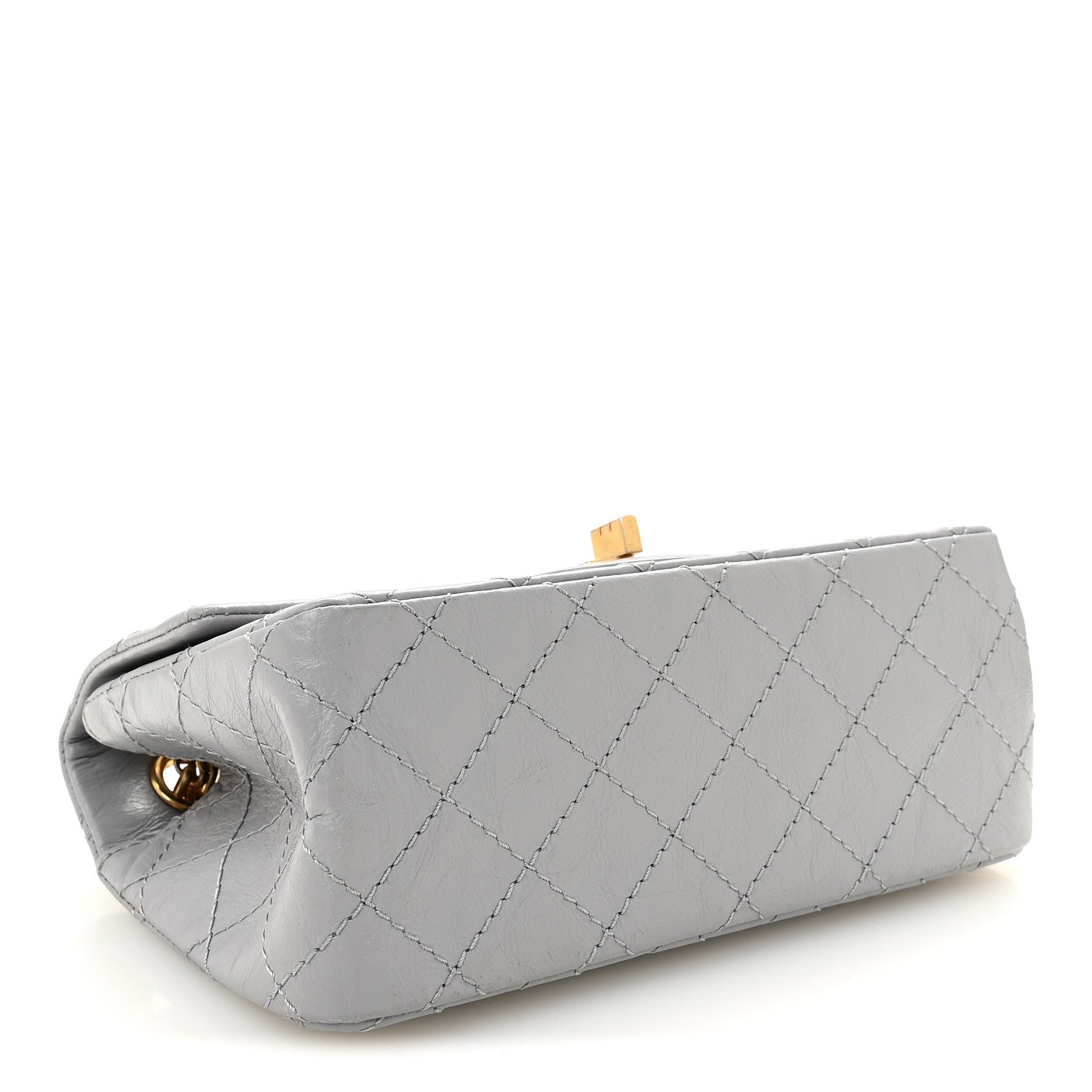 Chanel Aged Calfskin Quilted 2.55 Reissue Mini Flap Grey 4 of 10