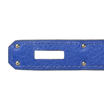 Hermes Taurillon Clemence Kelly Retourne 32 Bleu Electrique 19 of 28