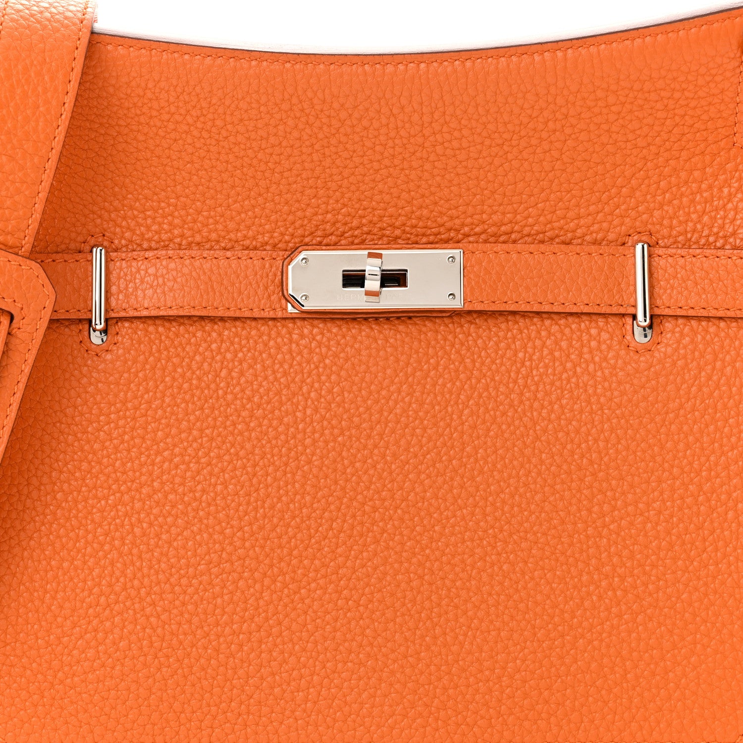 Hermes Taurillon Clemence Jypsiere 28 Orange 8 of 12