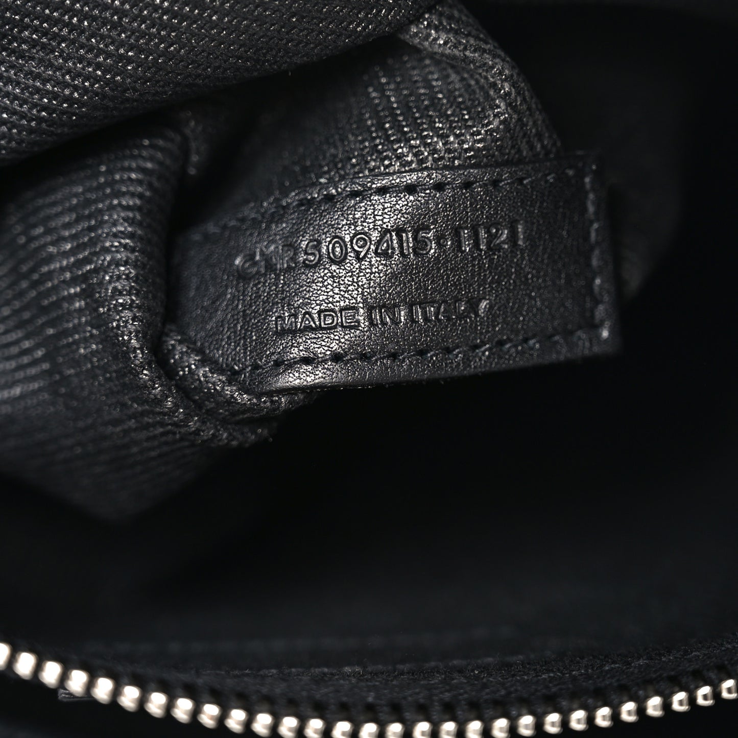 Linen Calfskin Rive Gauche Tote Black