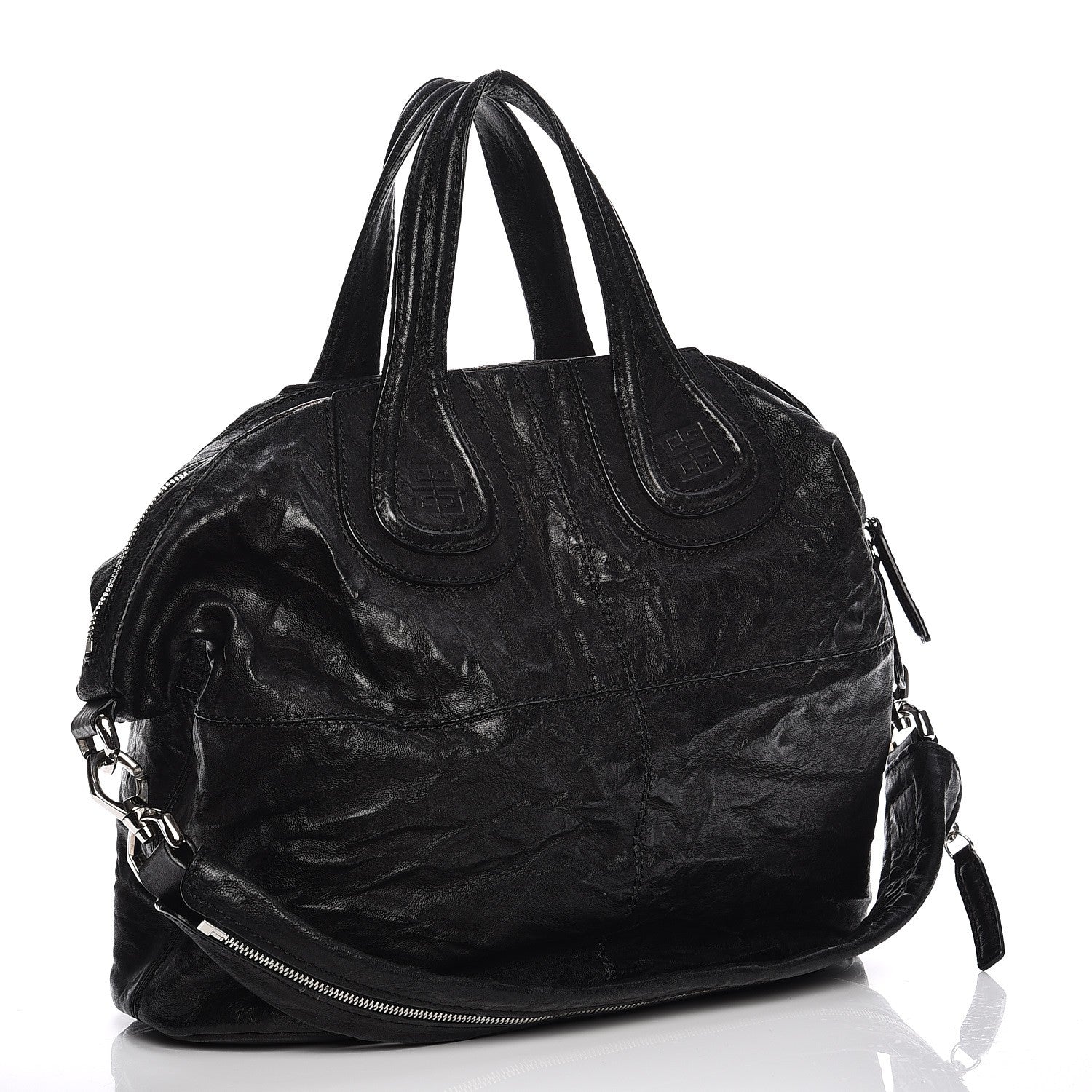 Givenchy Wrinkled Lambskin Medium Nightingale Black 4 of 16