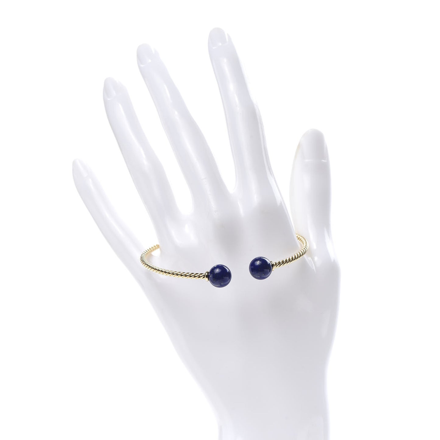 18K Yellow Gold Lapis Lazuli 8.5mm Solari Bracelet
