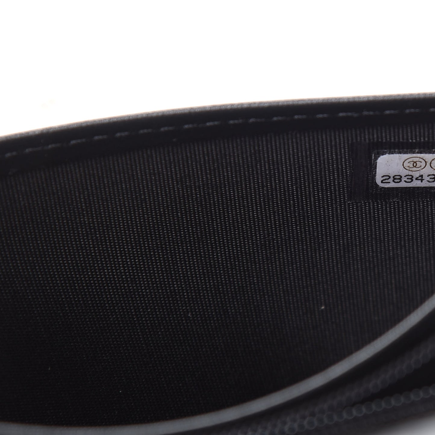 Caviar Quilted Boy Yen Wallet Black