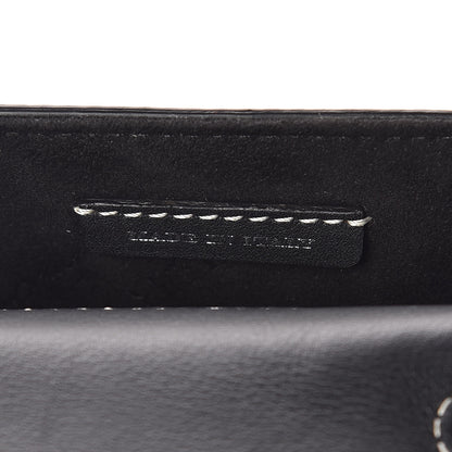 Burberry Trench Calfskin Splash Print Mini DK88 Top Handle Bag Black 7 of 10