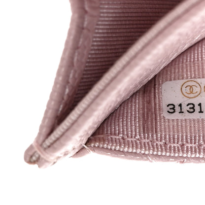 Chanel Caviar Quilted Flap Card Holder Wallet Light Pink 7 of 8