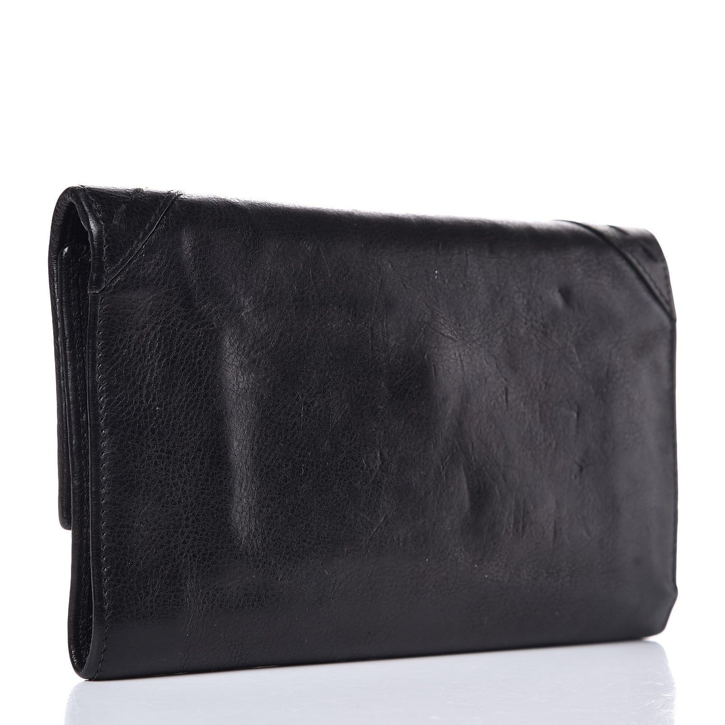 Calfskin Muse Continental Wallet Black