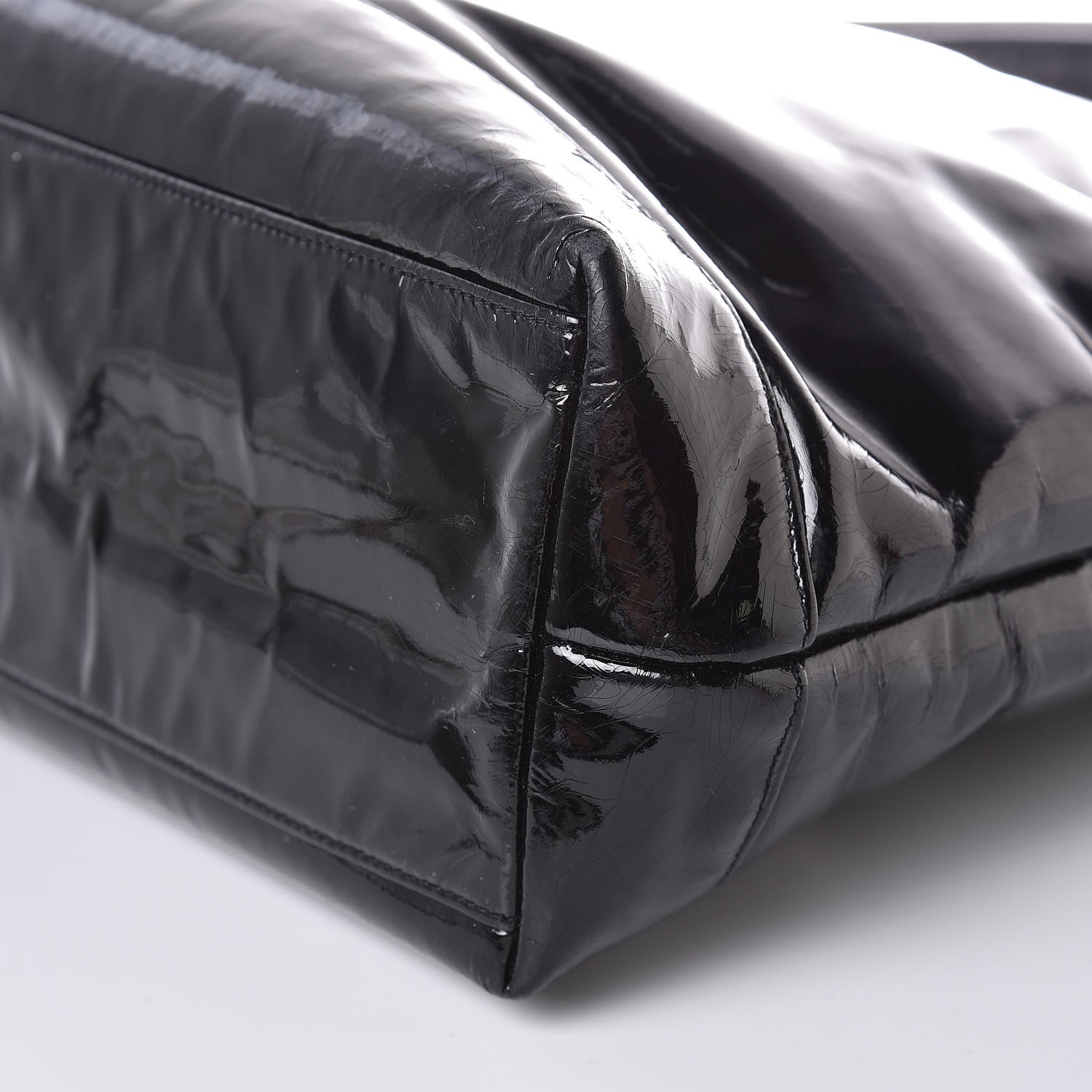 Chanel Patent CC Shoulder Bag Black 13 of 18