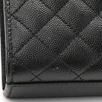 Saint Laurent Grain De Poudre Textured Mixed Matelasse Triquilt Small Monogram Satchel Black 11 of 14