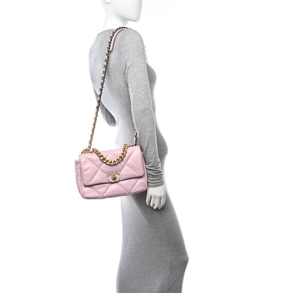 Chanel Lambskin Quilted Medium Chanel 19 Flap Light Pink 2 of 10